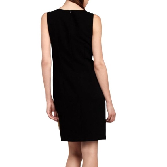 Bailey 44 Derrida Dress NWT Black Sheath Tan Embellished Statement Size Medium - Picture 8 of 15